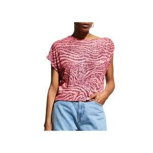 NEW IN THE MOOD FOR LOVE biarritz zebra top in neon pink